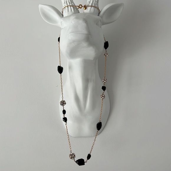 J. Crew Gold Chain and Bead Necklace - Picture 6 of 9